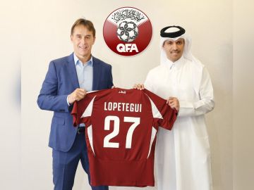 الإسباني لوبيتيغي مدربا لمنتخب قطر لكرة القدم الإسباني لوبيتيغي مدربا لمنتخب قطر لكرة القدم