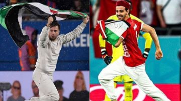 علم فلسطين يُزيّن مباراة برشلونة وخيتافي .. الجماهير الرياضية في أوروبا تُهين الكيان الصّهيوني علم فلسطين يُزيّن مباراة برشلونة وخيتافي .. الجماهير الرياضية في أوروبا تُهين الكيان الصّهيوني