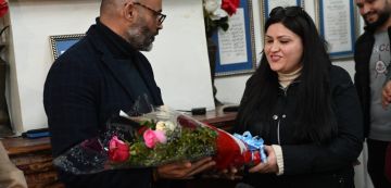 بالصور نقابة الصحفيين تكرم الزميلة شذى الحاج مبارك بمناسبة إطلاق سراحها