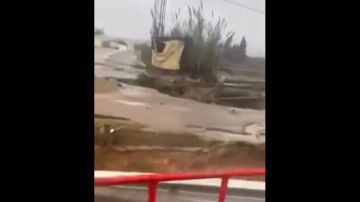 بني خيار: بسبب التقلبات الجوية انهيار قنطرة بالطريق الحزامية