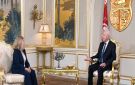 بمناسبة انتهاء مهامها ببلادنا، الرئيس يستقبل سفيرة اليونان بتونس