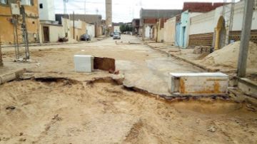 انقطاع طريق وادي بجر الرابط بين جندوبة ومنطقة الطواهرية