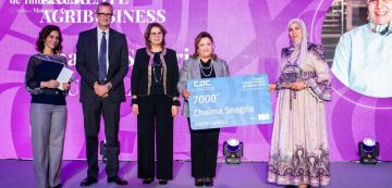 سفارة إيطاليا بتونس تتوج شيماء سناقرية بجائزة Agribusiness