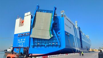 ميناء حلق الوادي: وصول 158 حافلة جديدة من الصين ميناء حلق الوادي: وصول 158 حافلة جديدة من الصين