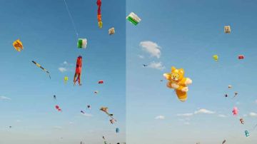 سماء تونس تتنفس حرية.. طائرة السلام في المهرجان الدولي للطائرات الورقية