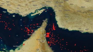 توقف حركة السفن في مضيق هرمز
