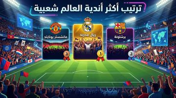 من ريال مدريد إلى أرسنال: ترتيب أكثر أندية العالم شعبية