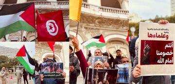 أمام المسرح البلدي تونسيون يحتجون رفضا لاقرار قانون إعدام الأسرى الفلسطينيين (صور و فيديو)