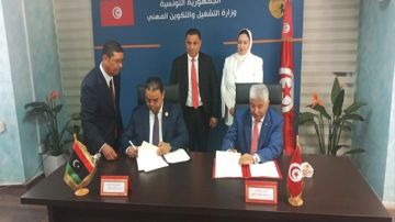 توقيع مذكرة تفاهم بين تونس وليبيا