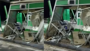 شاحنة تتسبب في تحطيم محطة الإستخلاص بمساكن