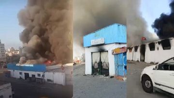 حريق بالسوق البلدي سيدي عبد اللسلام