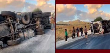 زغوان : انقلاب شاحنة ثقيلة بالفحص دون تسجيل خسائر بشرية زغوان : انقلاب شاحنة ثقيلة بالفحص دون تسجيل خسائر بشرية