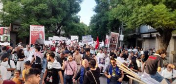 تونس: مسيرة حاشدة تجوب العاصمة مطالبة بالإفراج عن مناضلي الصمود (صور) تونس: مسيرة حاشدة تجوب العاصمة مطالبة بالإفراج عن مناضلي الصمود (صور)