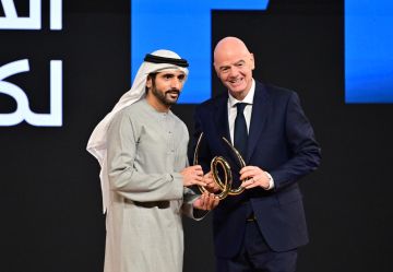 حمدان بن محمد يتوّج الفائزين بجوائز محمد بن راشد آل مكتوم العالمية للرياضة