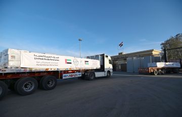 30 طن مكملات علاجية ووقائية من مؤسسة صقر القاسمي تصل غزة عبر الفارس الشهم 3