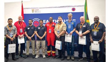  الإمارات للبحث والإنقاذ يختتم مشاركته في تمرين الاستجابة للزلازل بجنوب إفريقيا