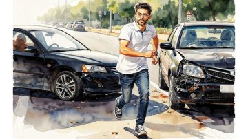  أوروبي يصيب امرأتين بسيارة رياضية ويهرب من موقع الحادث