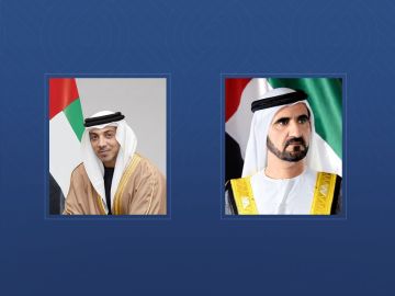 محمد بن راشد ومنصور بن زايد يهنئان رئيس وزراء غينيا بإعادة تعيينه محمد بن راشد ومنصور بن زايد يهنئان رئيس وزراء غينيا بإعادة تعيينه