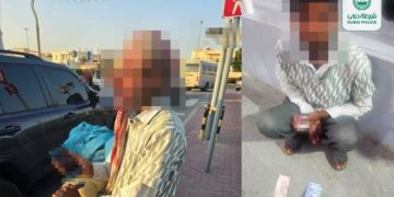 شرطة دبي تضبط متسولا بحوزته 20 ألف درهم