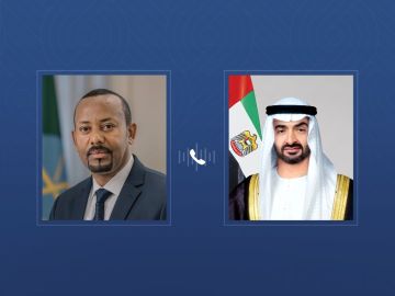 رئيس الدولة يتلقى اتصالا هاتفيا من رئيس الوزراء الإثيوبي