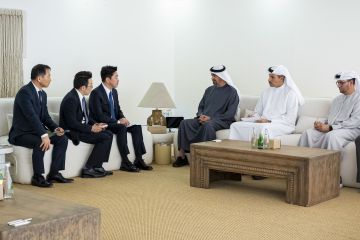 رئيس الدولة يستقبل مبعوث الرئيس الكوري