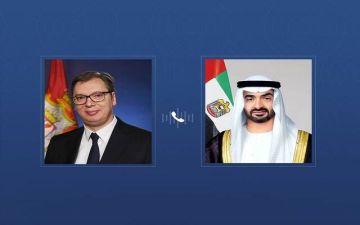 محمد بن زايد ورئيس صربيا يبحثان تطورات التصعيد العسكري في المنطقة محمد بن زايد ورئيس صربيا يبحثان تطورات التصعيد العسكري في المنطقة