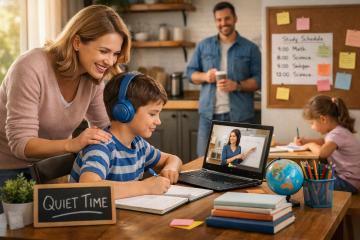 الدراسة أونلاين.. دليل الآباء لإعداد بيئة مثالية داخل المنزل