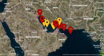 هيئة بحرية: سقوط قذيفة على سفينة قبالة سواحل الشارقة في الإمارات