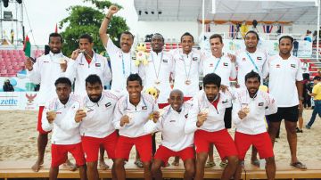 31 رياضياً يمثلون الإمارات في ألعاب آسيا الشاطئية بالصين