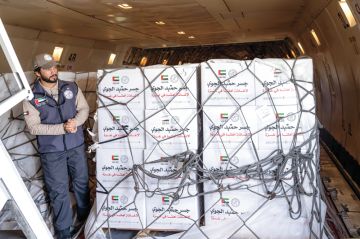 حملة جسر حميد الجوي تقدم 600 طن من المساعدات للأشقاء الفلسطينيين في غزة