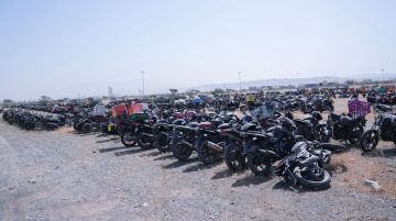 شرطة رأس الخيمة تضبط 170 دراجة نارية شرطة رأس الخيمة تضبط 170 دراجة نارية