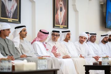منصور بن زايد يعزي في وفاة محمود أحمد القيسية منصور بن زايد يعزي في وفاة محمود أحمد القيسية