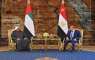 السيسي وبن زايد يؤكدان تنسيق المواقف العربية ويرحبان بوقف الحرب مع إيران