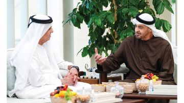 رئيس الدولة يستقبل حاكم رأس الخيمة رئيس الدولة يستقبل حاكم رأس الخيمة