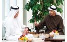 رئيس الدولة يستقبل حاكم رأس الخيمة - ae