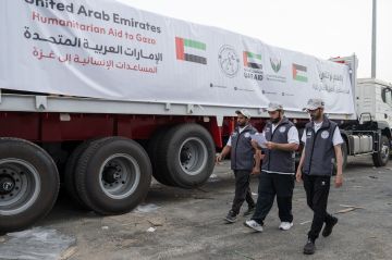 دخول 5 قوافل مساعدات إماراتية إلى غزة تحمل 903 أطنان دخول 5 قوافل مساعدات إماراتية إلى غزة تحمل 903 أطنان