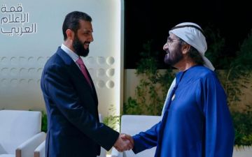 محمد بن راشد يستقبل الرئيس السوري ويبحثان تعزيز العلاقات والاستقرار الإقليمي