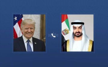 محمد بن زايد وترامب يبحثان هاتفيا سبل تعزيز التعاون وتطورات الشرق الأوسط محمد بن زايد وترامب يبحثان هاتفيا سبل تعزيز التعاون وتطورات الشرق الأوسط