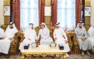 منصور بن زايد يعزي في وفاة حرم محمد بن بطي آل حامد
