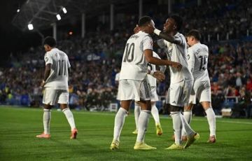 ريال مدريد يتغلب على خيتافي ويتصدر الدوري الأسباني ريال مدريد يتغلب على خيتافي ويتصدر الدوري الأسباني