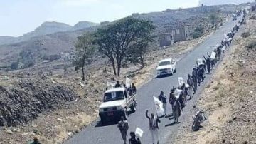 مسير راجل ووقفة تضامنية في سنحان بمرور عامين لطوفان الأقصى