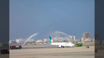 انطلاق أولى رحلات طيران عدن بين العاصمة المؤقتة والقاهرة