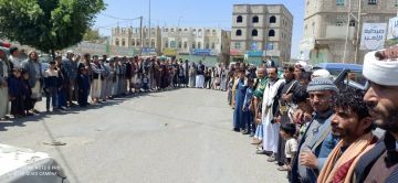 وقفات حاشدة في البيضاء وفاء لدماء الشهداء وثباتا على الموقف