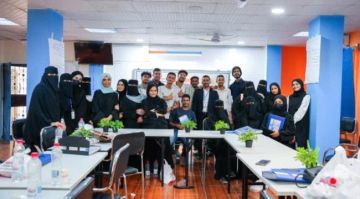 إنسجام تختتم المحور الثالث من مشروع نادي السلام الطلابي في العاصمة عدن