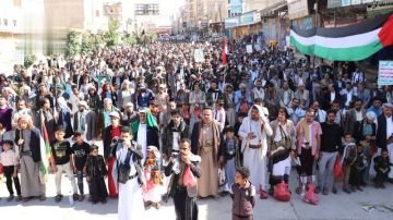 مسيرات حاشدة في الضالع تحت شعار طوفان الأقصى.. عامان من الجهاد والتضحية حتى النصر