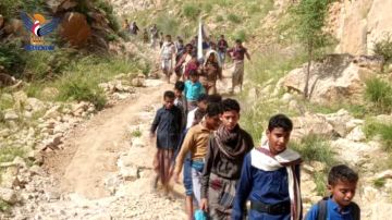 مسير لخريجي دورات التعبئة العامة في مديرية برع بالحديدة