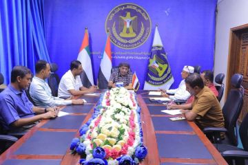 انتقالي وادي وصحراء حضرموت يناقش الخطة الإعلامية لتغطية فعالية إحياء ذكرى 14 أكتوبر