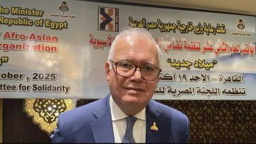 رئيس منظمة (تضامن الشعوب الأفريقية الآسيوية): يمكن أن نصبح إحدى أدوات الدبلوماسية في دول كثيرة رئيس منظمة (تضامن الشعوب الأفريقية الآسيوية): يمكن أن نصبح إحدى أدوات الدبلوماسية في دول كثيرة