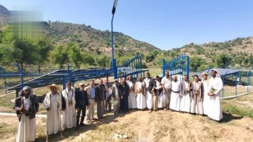 تسلم مشروعي مياه في جبل المحويت