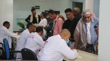 تدشين مخيم طبي مجاني في مديرية صالة